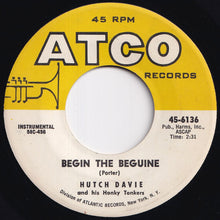 画像をギャラリービューアに読み込む, Hutch Davie And His Honky Tonkers - Begin The Beguine / Dipsy Doodle (7 inch Record / Used)
