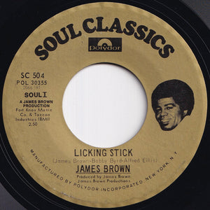 James Brown - Think / Licking Stick (7 inch Record / Used)