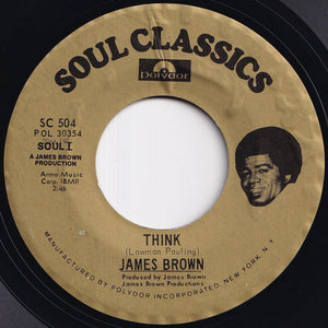 James Brown - Think / Licking Stick (7 inch Record / Used)