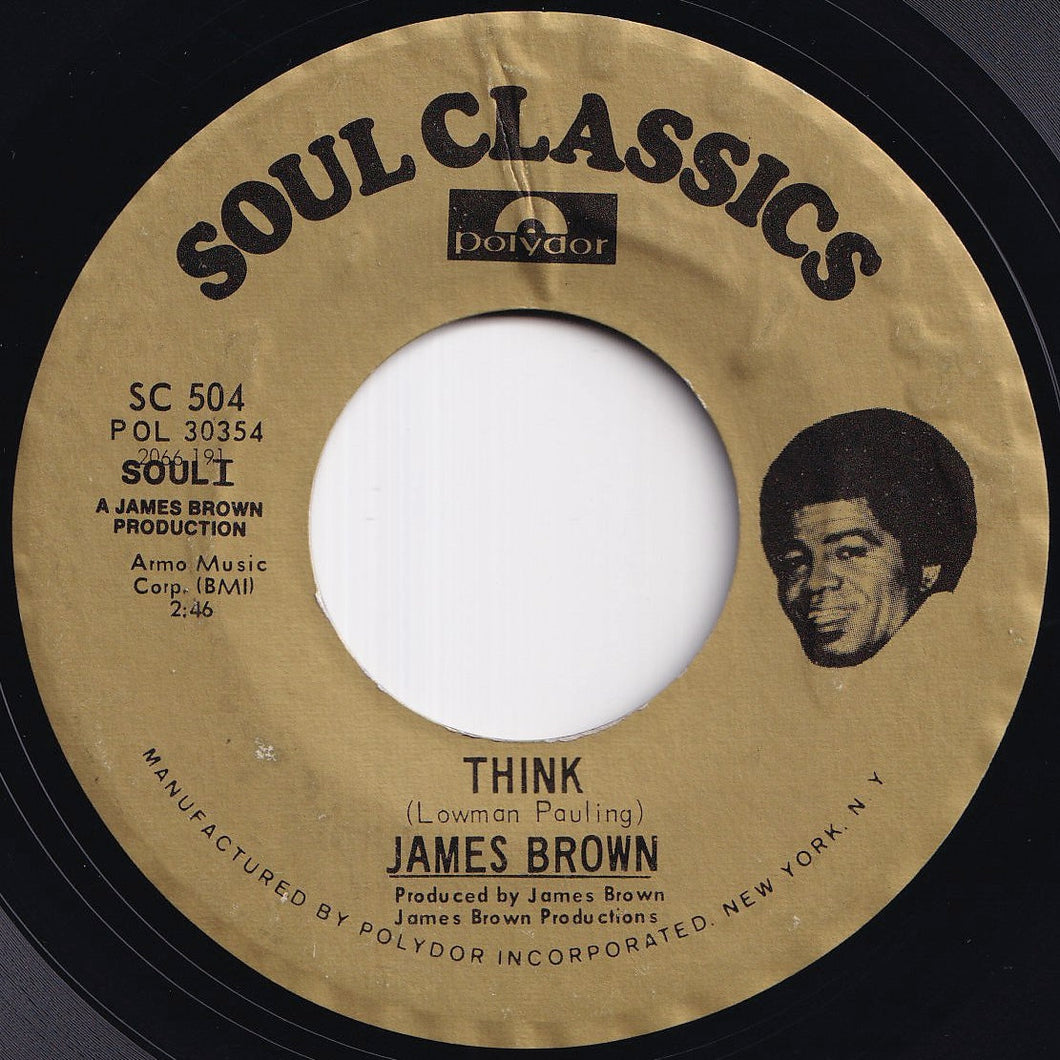 James Brown - Think / Licking Stick (7 inch Record / Used)
