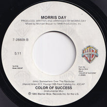 画像をギャラリービューアに読み込む, Morris Day - Color Of Success / (Instrumental Mix) (7 inch Record / Used)

