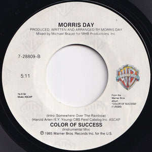 Morris Day - Color Of Success / (Instrumental Mix) (7 inch Record / Used)