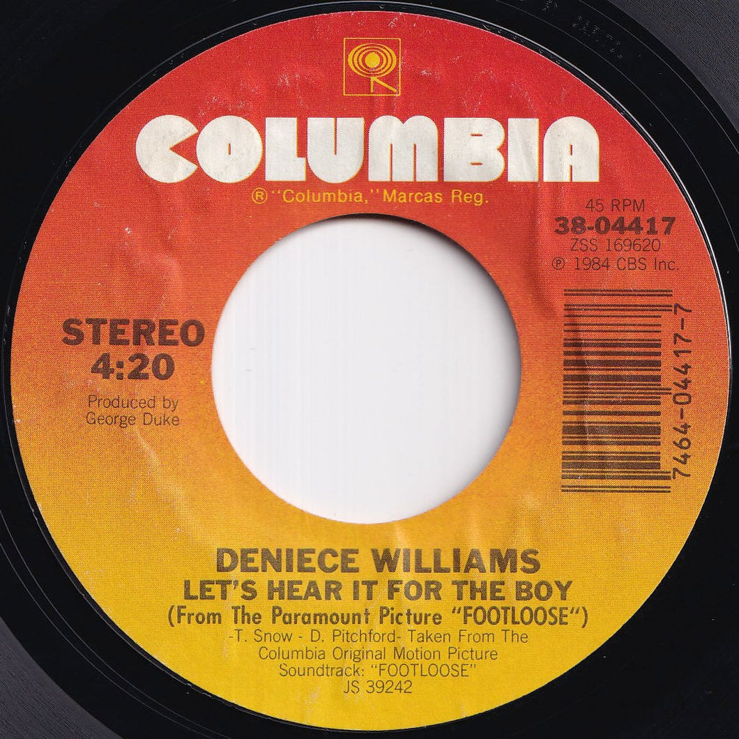 Deniece Williams - Let's Hear It For The Boy / (Instrumental - Short Version) (7 inch Record / Used)
