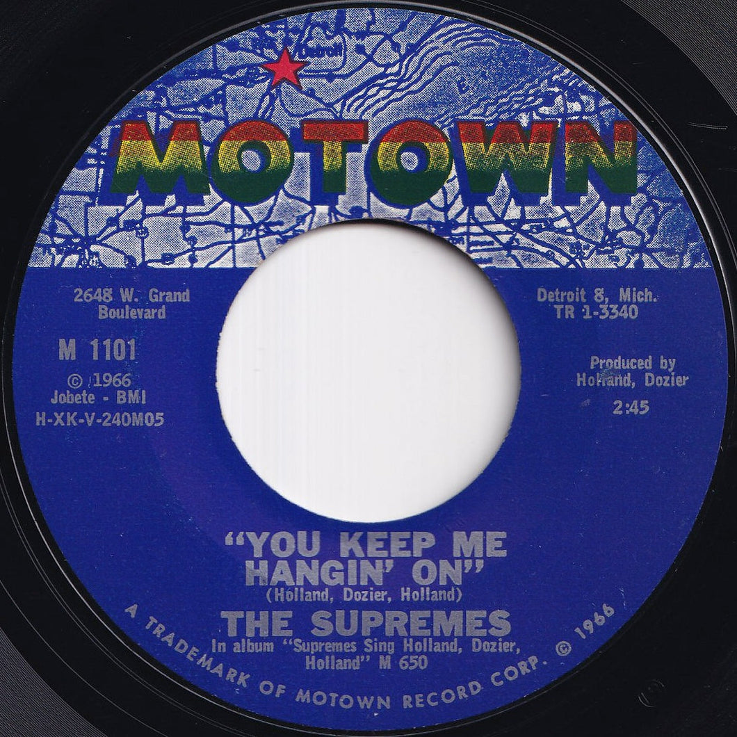 Supremes - You Keep Me Hangin' On / Remove This Doubt (7 inch Record / Used)