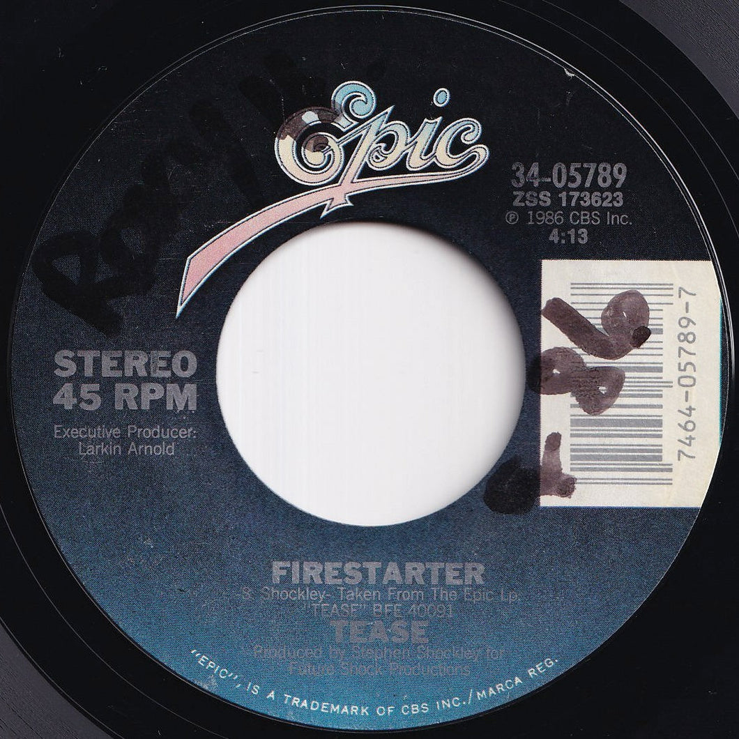 Tease - Firestarter / Baby Be Mine (7 inch Record / Used)