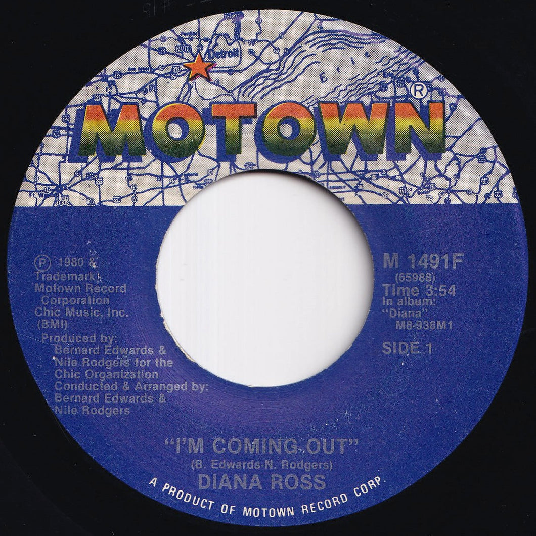 Diana Ross - I'm Coming Out / Give Up (7 inch Record / Used)