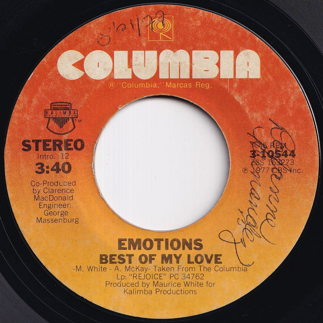 Emotions - Best Of My Love / A Feeling Is (7 inch Record / Used)