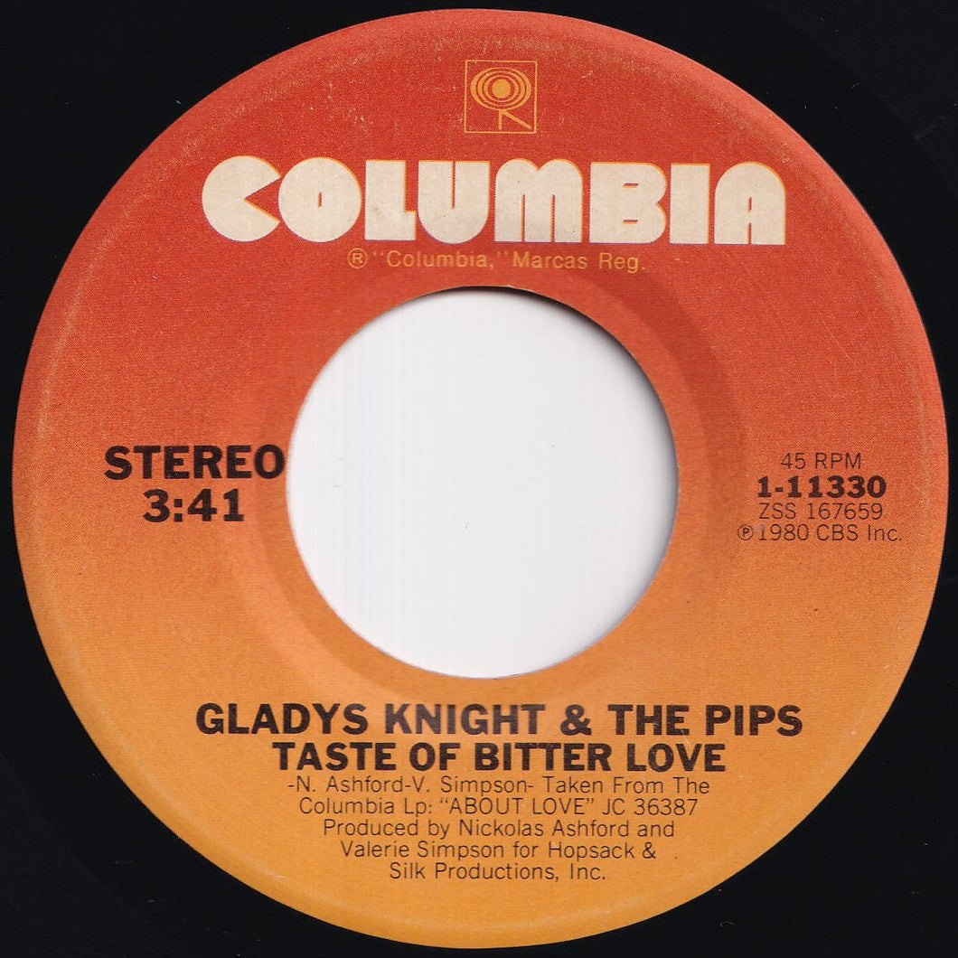 Gladys Knight And The Pips - Taste of Bitter Love / Add It Up (7 inch Record / Used)