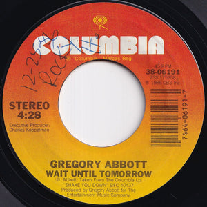 Gregory Abbott - Shake You Down / Wait Until Tomorrow (7 inch Record / Used)
