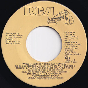 Dr. Buzzard's Original Savannah Band - Whispering Cherchez La Femme Se Si Bon (Edited Version) / (Long Version) (7 inch Record / Used)
