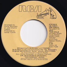 画像をギャラリービューアに読み込む, Dr. Buzzard&#39;s Original Savannah Band - Whispering Cherchez La Femme Se Si Bon (Edited Version) / (Long Version) (7 inch Record / Used)
