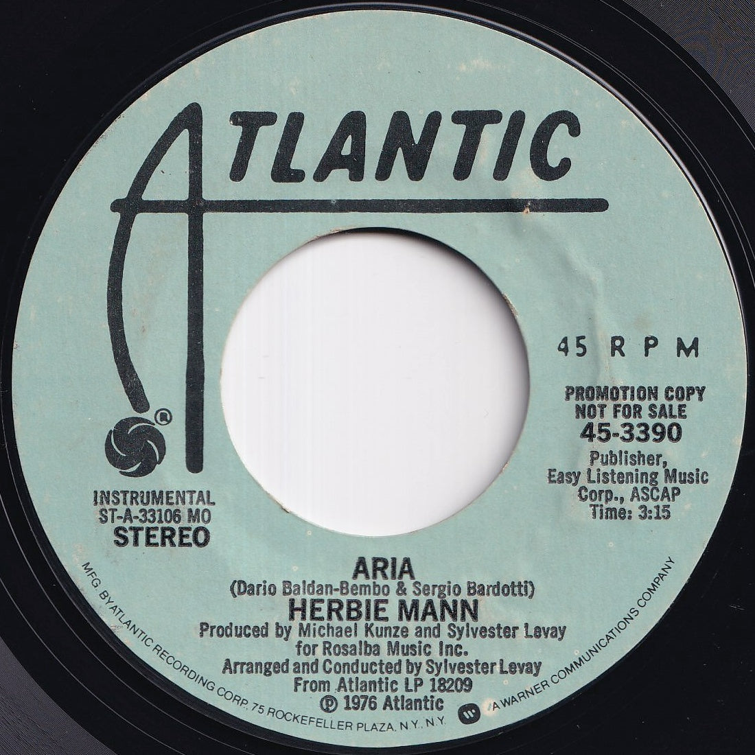 Load image into Gallery viewer, Herbie Mann - Aria / Aria (7 inch Record / Used)