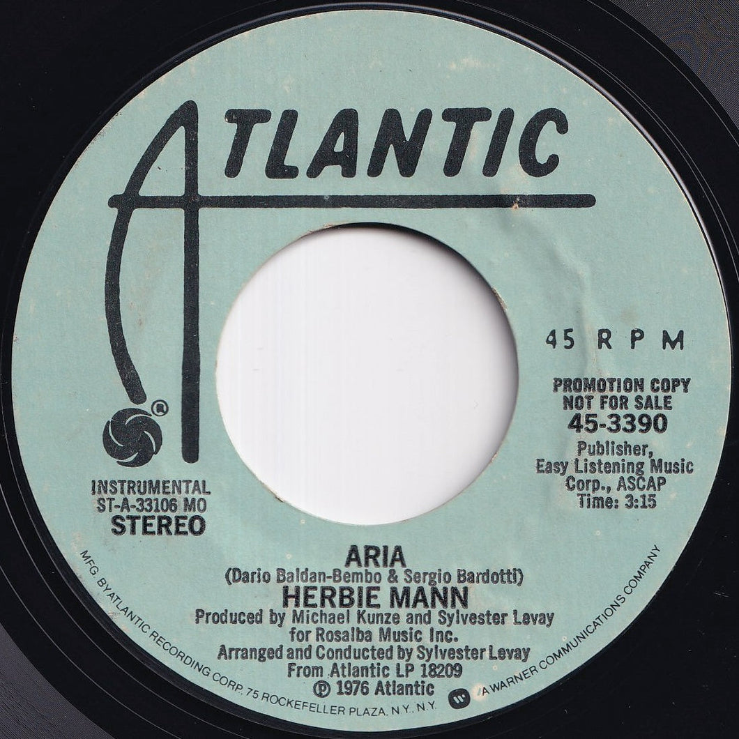 Herbie Mann - Aria / Aria (7 inch Record / Used)