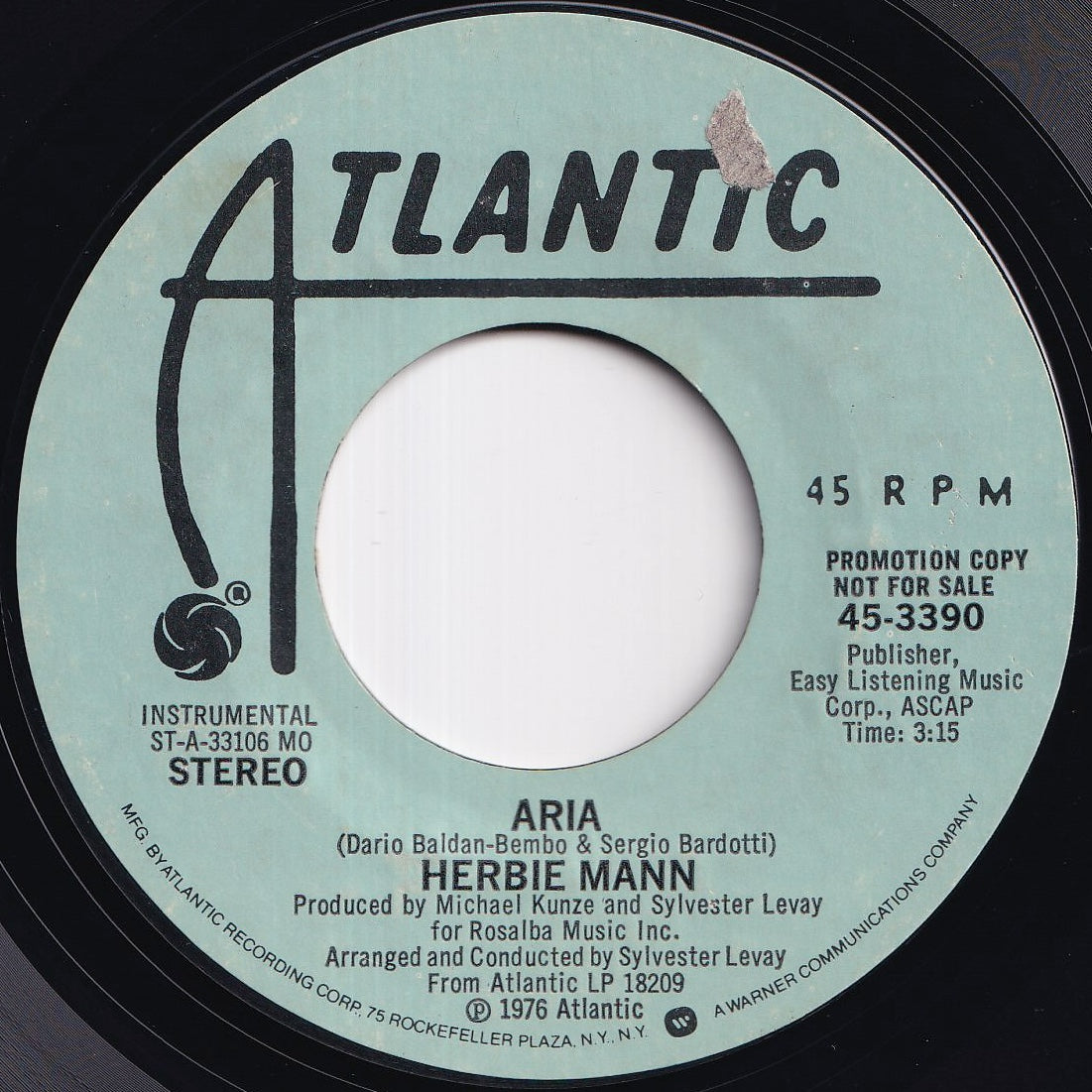 Load image into Gallery viewer, Herbie Mann - Aria / Aria (7 inch Record / Used)