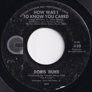 Doris Duke - Feet Start Walking / How Was I To Know You Cared (7 inch Record / Used)