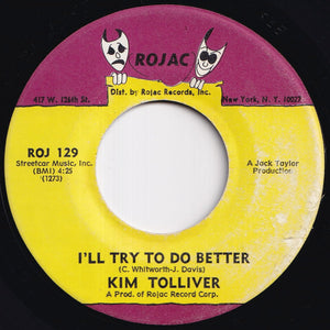 Kim Tolliver - Let Them Talk / I'll Try To Do Better (7 inch Record / Used)