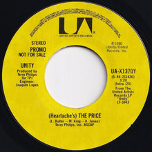 Load image into Gallery viewer, Unity - (Heartache&#39;s) The Price / (Heartache&#39;s) The Price (7 inch Record / Used)
