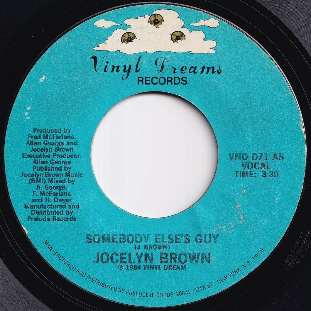 Jocelyn Brown - Somebody Else's Guy / (Instrumental) (7 inch Record / Used)