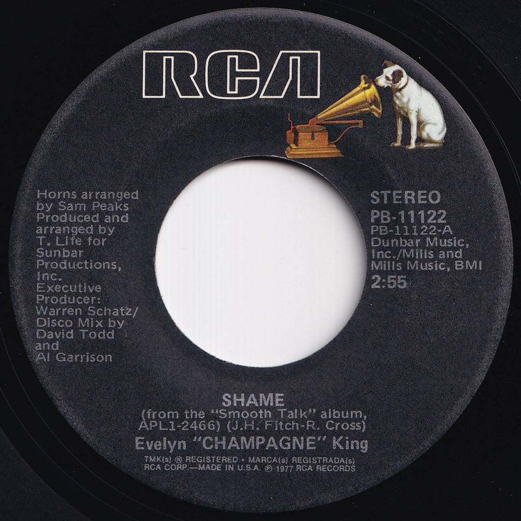 Evelyn Champagne King - Shame / Dancin', Dancin', Dancin' (7 inch Record / Used)