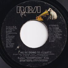 Load image into Gallery viewer, Evelyn Champagne King - I Don&#39;t Know If It&#39;s Right / We&#39;re Going To A Party (7 inch Record / Used)
