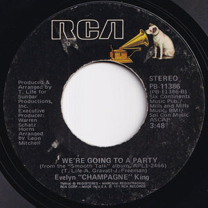 Evelyn Champagne King - I Don't Know If It's Right / We're Going To A Party (7 inch Record / Used)
