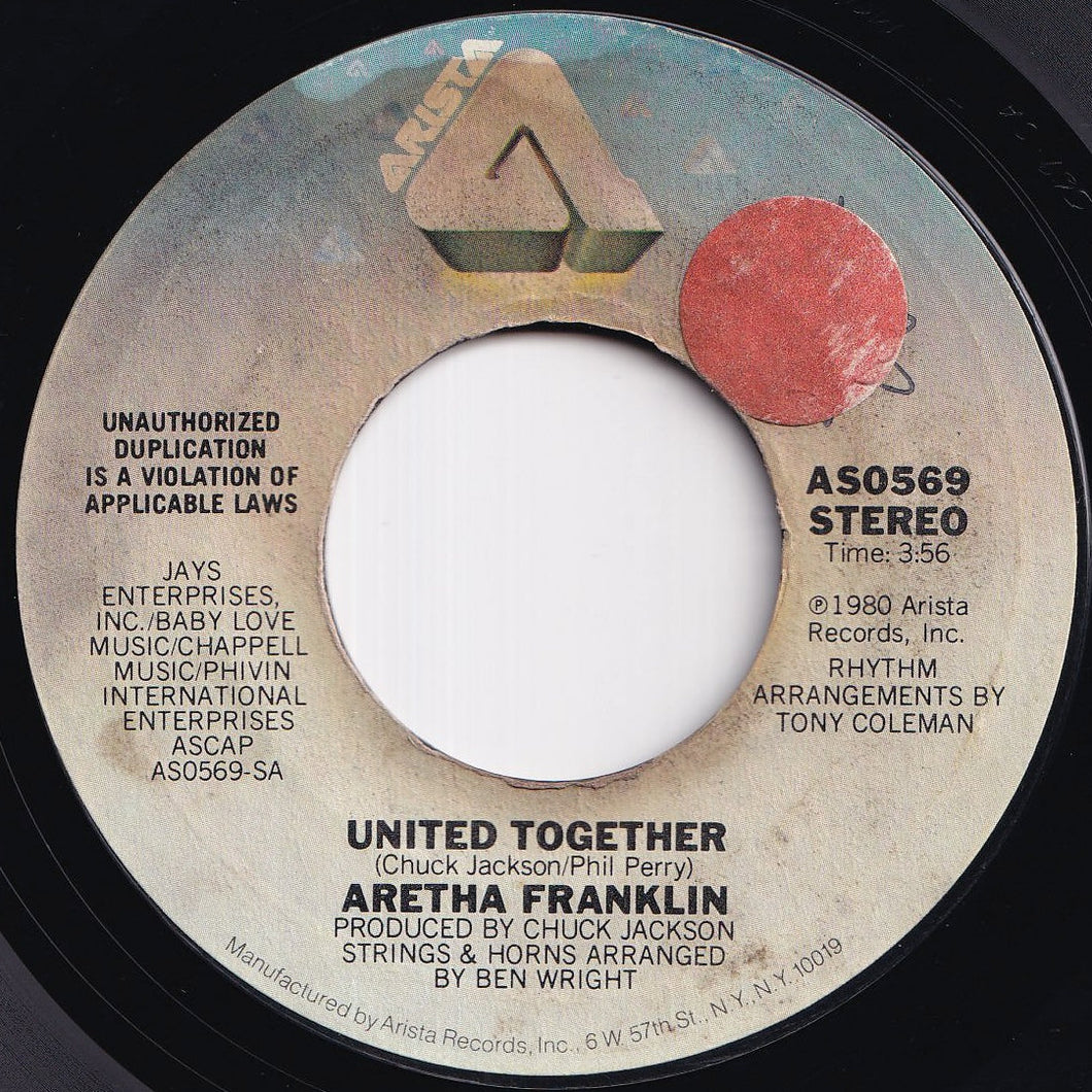 Aretha Franklin - United Together / Take Me With You (7 inch Record / Used)