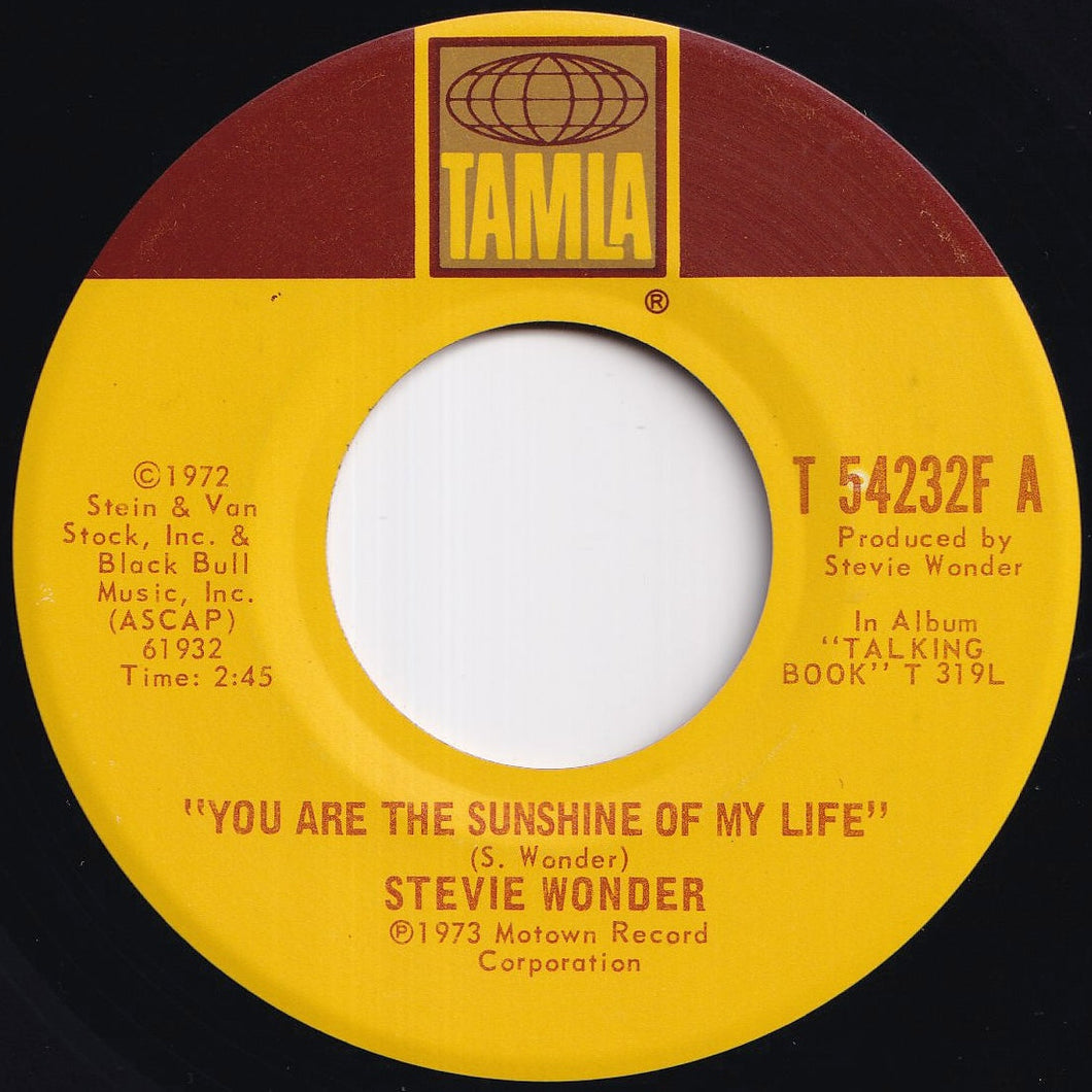 Stevie Wonder - You Are The Sunshine Of My Life / Tuesday Heartbreak (7 inch Record / Used)
