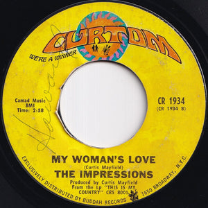 Impressions - This Is My Country / My Woman's Love (7 inch Record / Used)