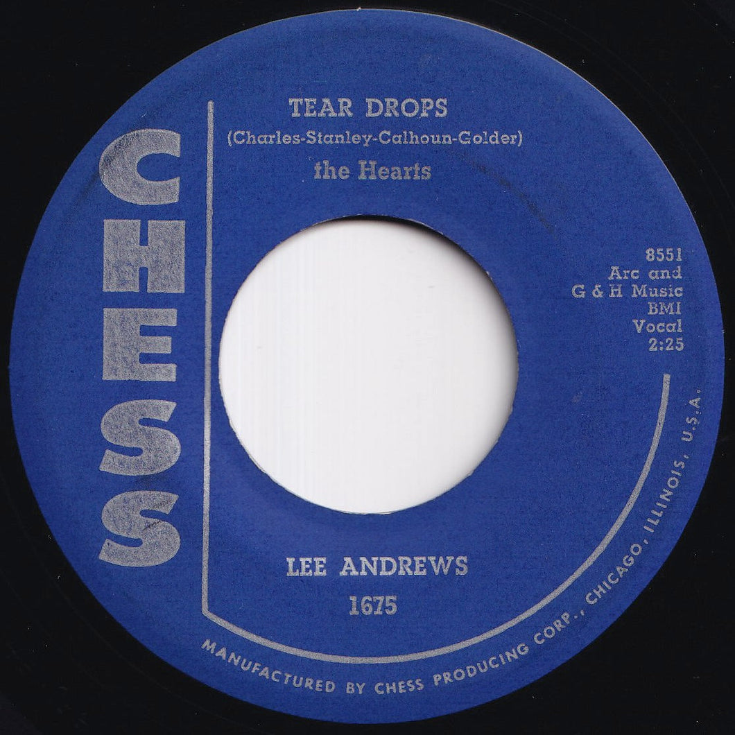Lee Andrews And The Hearts - Tear Drops / The Girl Around The Corner (7 inch Record / Used)
