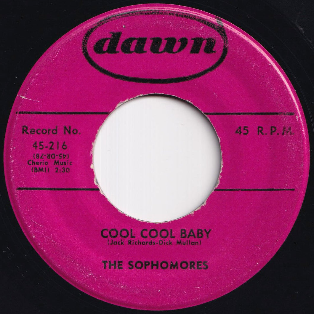 Sophomores - Cool Cool Baby / Every Night About This Time (7 inch Record / Used)
