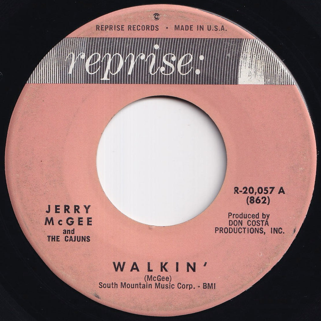 Jerry McGee And The Cajuns - Walkin' / Blues Train (7 inch Record / Used)