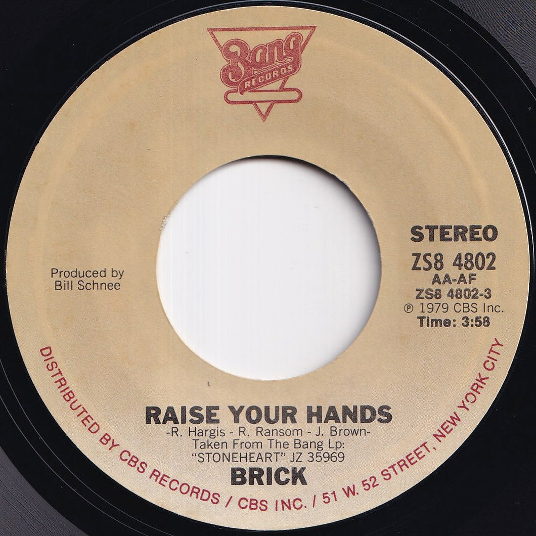 Brick - Raise Your Hands / Life Is What You Make It (7 inch Record / Used)
