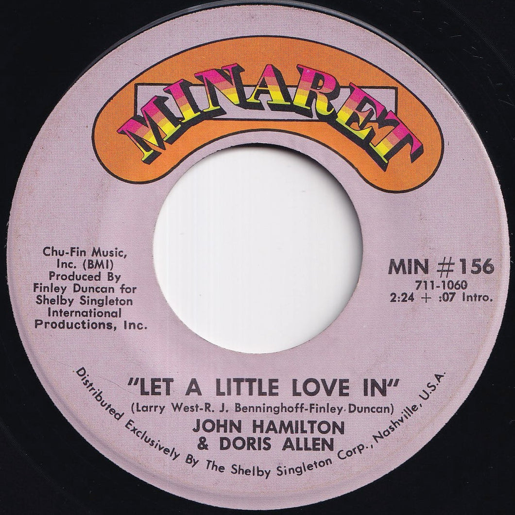 John Hamilton - Let A Little Love In / A Place In My Heart (7 inch Record / Used)