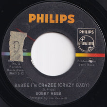 画像をギャラリービューアに読み込む, Bobby Hebb - Love Me / Babee I&#39;m Crazee (Crazy Baby) (7 inch Record / Used)
