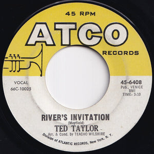 Ted Taylor - River's Invitation / Long Distance Love (7 inch Record / Used)