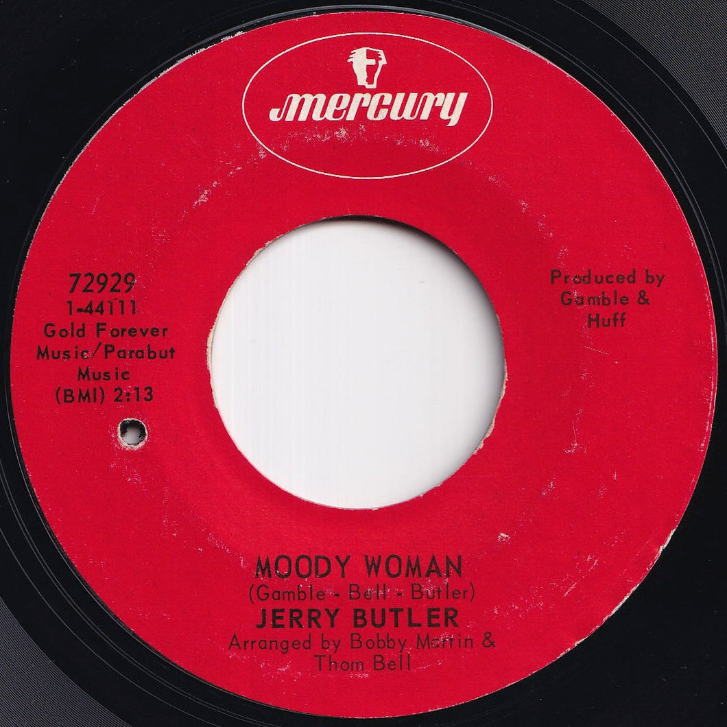 Jerry Butler - Moody Woman / Go Away - Find Yourself (7 inch Record / Used)
