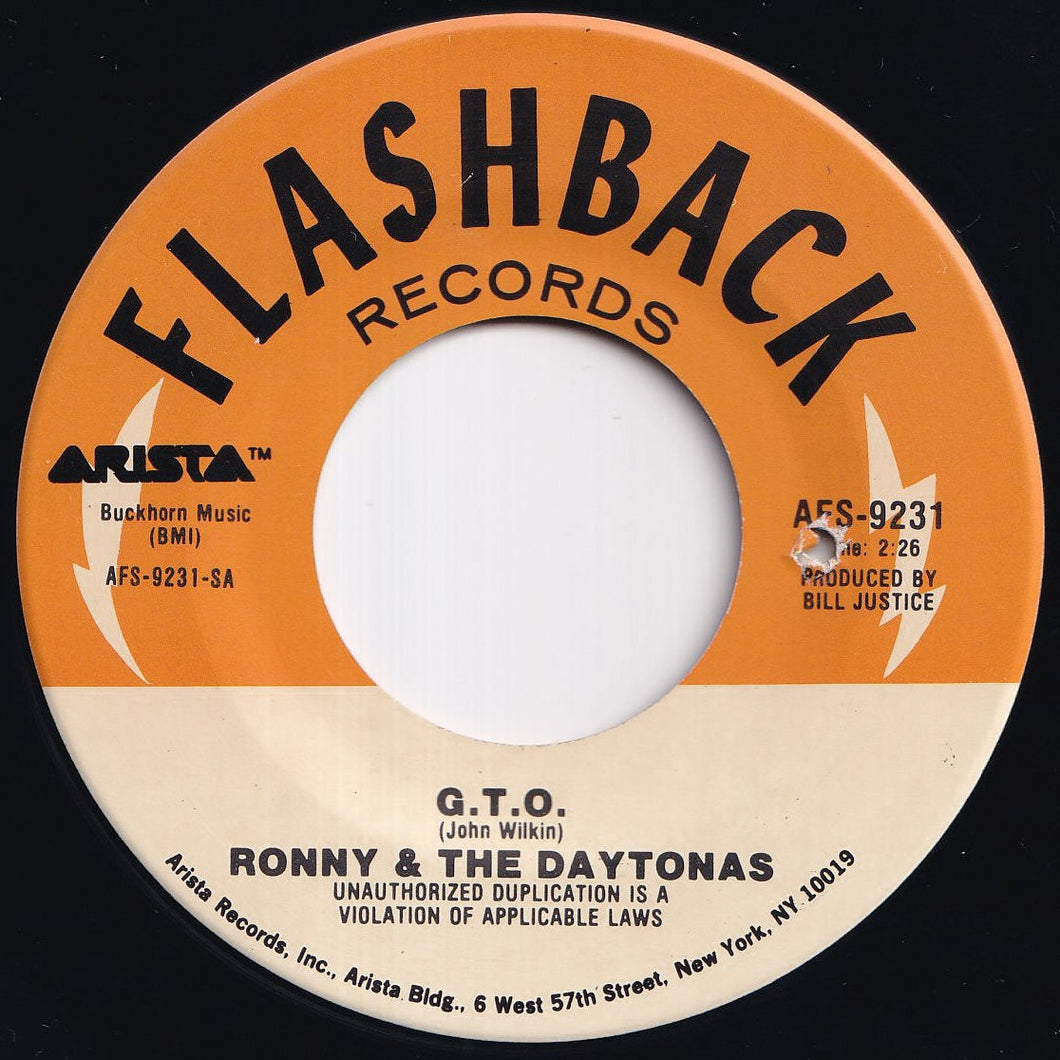 Ronny & The Daytonas / The Ramrods - G.T.O. / (Ghost) Riders In The Sky (7 inch Record / Used)