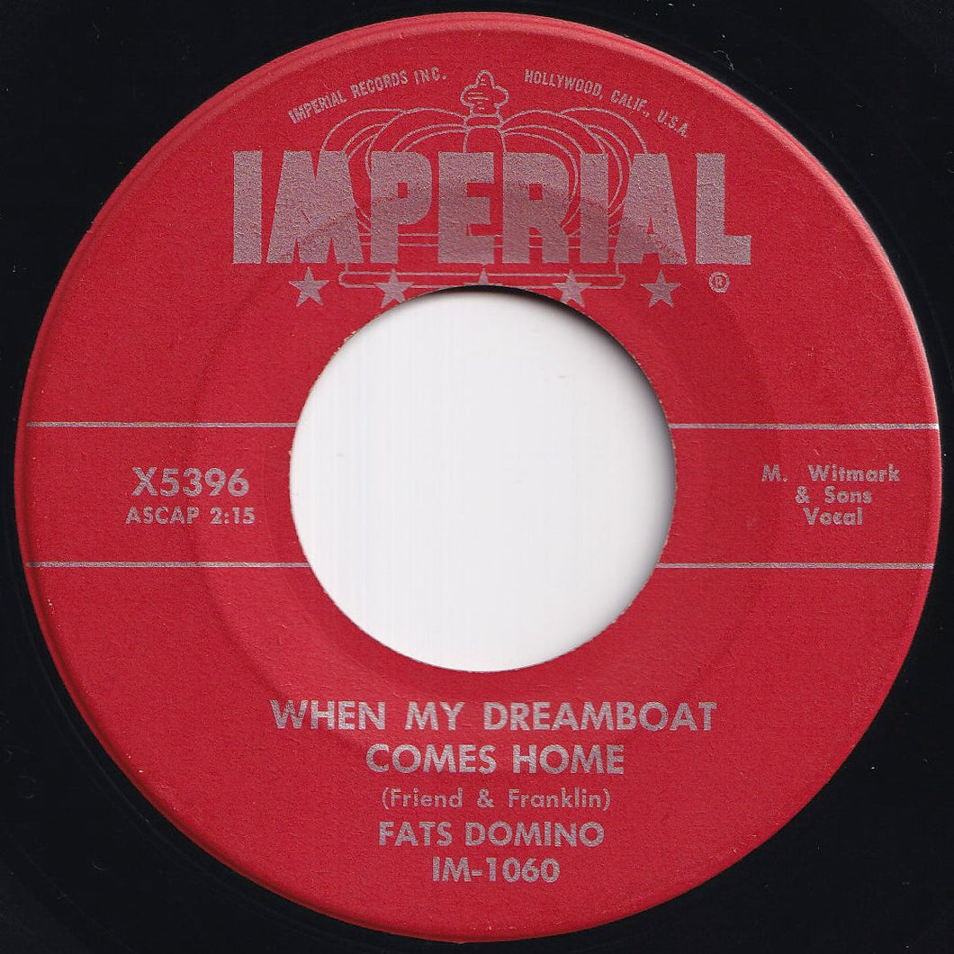 Fats Domino - When My Dreamboat Comes Home / So-Long (7 inch Record / Used)