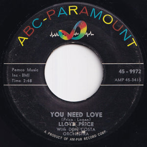 Lloyd Price - Stagger Lee / You Need Love (7 inch Record / Used)