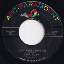 画像をギャラリービューアに読み込む, Paul Anka - Put Your Head On My Shoulder / Don&#39;t Ever Leave Me (7 inch Record / Used)
