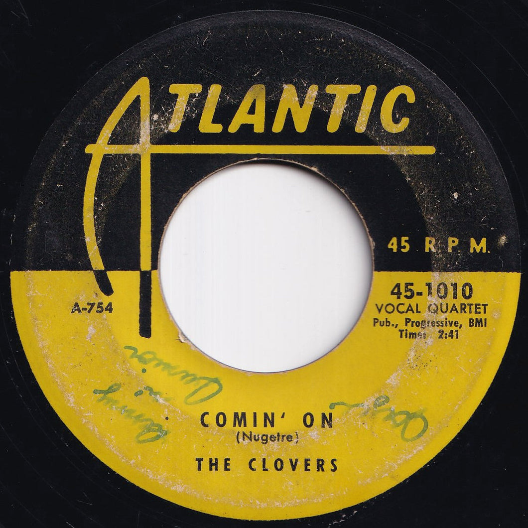 Clovers - Comin' On / The Feeling Is So Good (7 inch Record / Used)