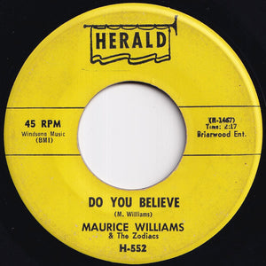 Maurice Williams & The Zodiacs - Stay / Do You Believe (7 inch Record / Used)