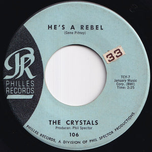 Crystals - He's A Rebel / I Love You Eddie (7 inch Record / Used)
