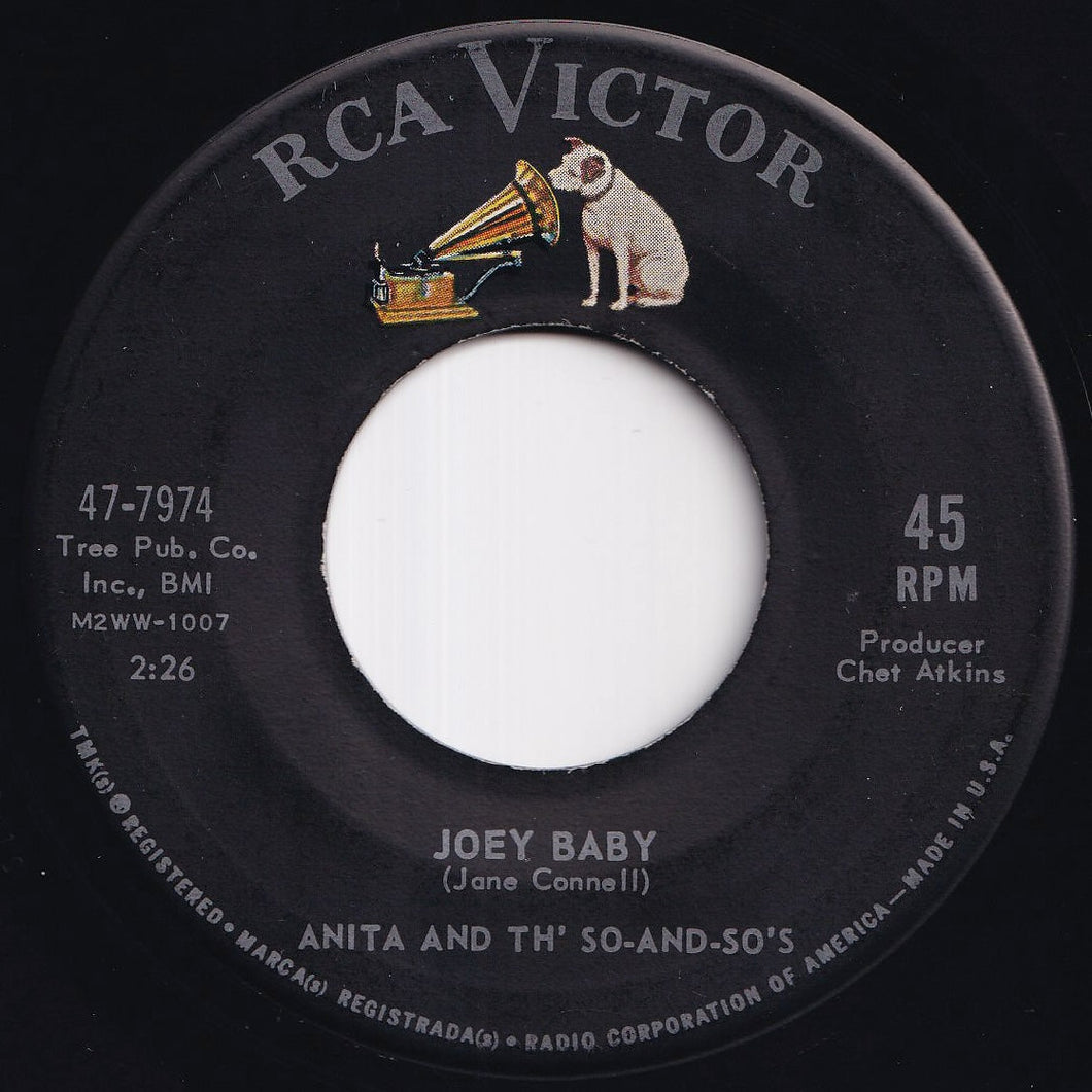 Anita And Th' So-And-So's - Joey Baby / Rinky Tinky Rhythm (7 inch Record / Used)