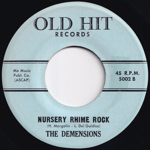 Demensions - Over The Rainbow / Nursery Rhime Rock (7 inch Record / Used)