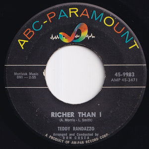 Teddy Randazzo - It's Magic / Richer Than I (7 inch Record / Used)