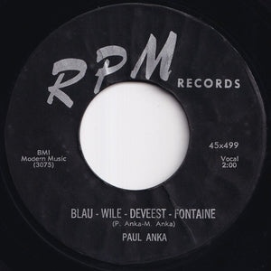 Paul Anka - I Confess / Blau-Wile-Deveest-Fontaine (7 inch Record / Used)