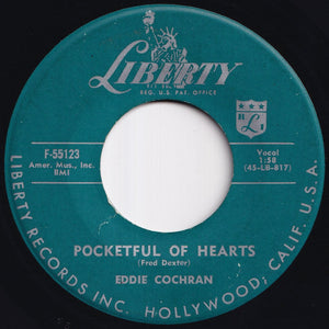 Eddie Cochran - Jeannie Jeannie Jeannie / Pocketful Of Hearts (7 inch Record / Used)