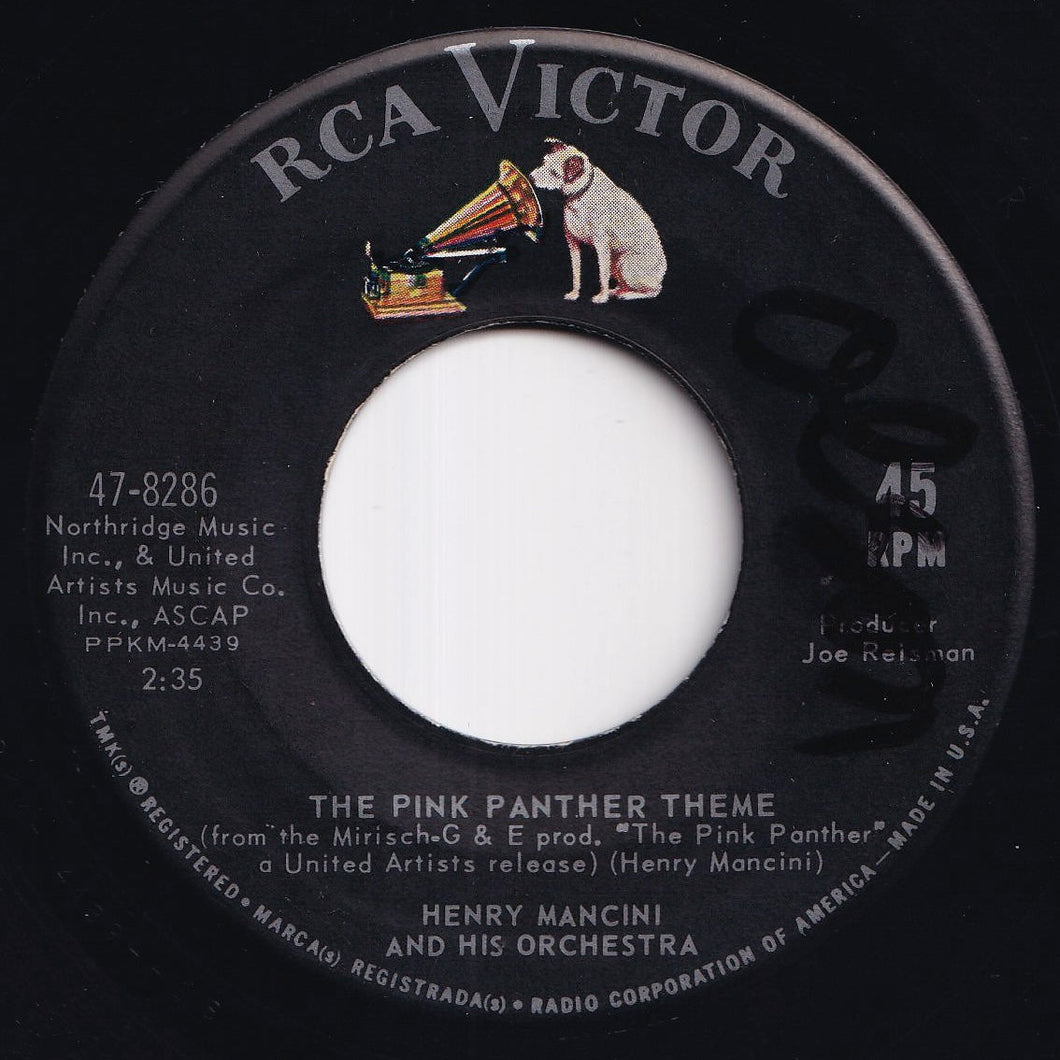 Henry Mancini And His Orchestra - The Pink Panther Theme / It Had Better Be Tonight (7 inch Record / Used)