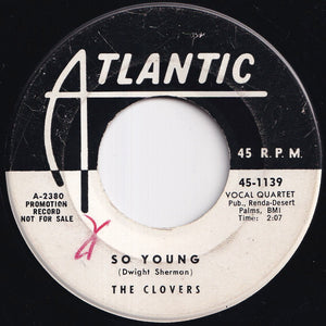 Clovers - So Young / I I I Love You (7 inch Record / Used)